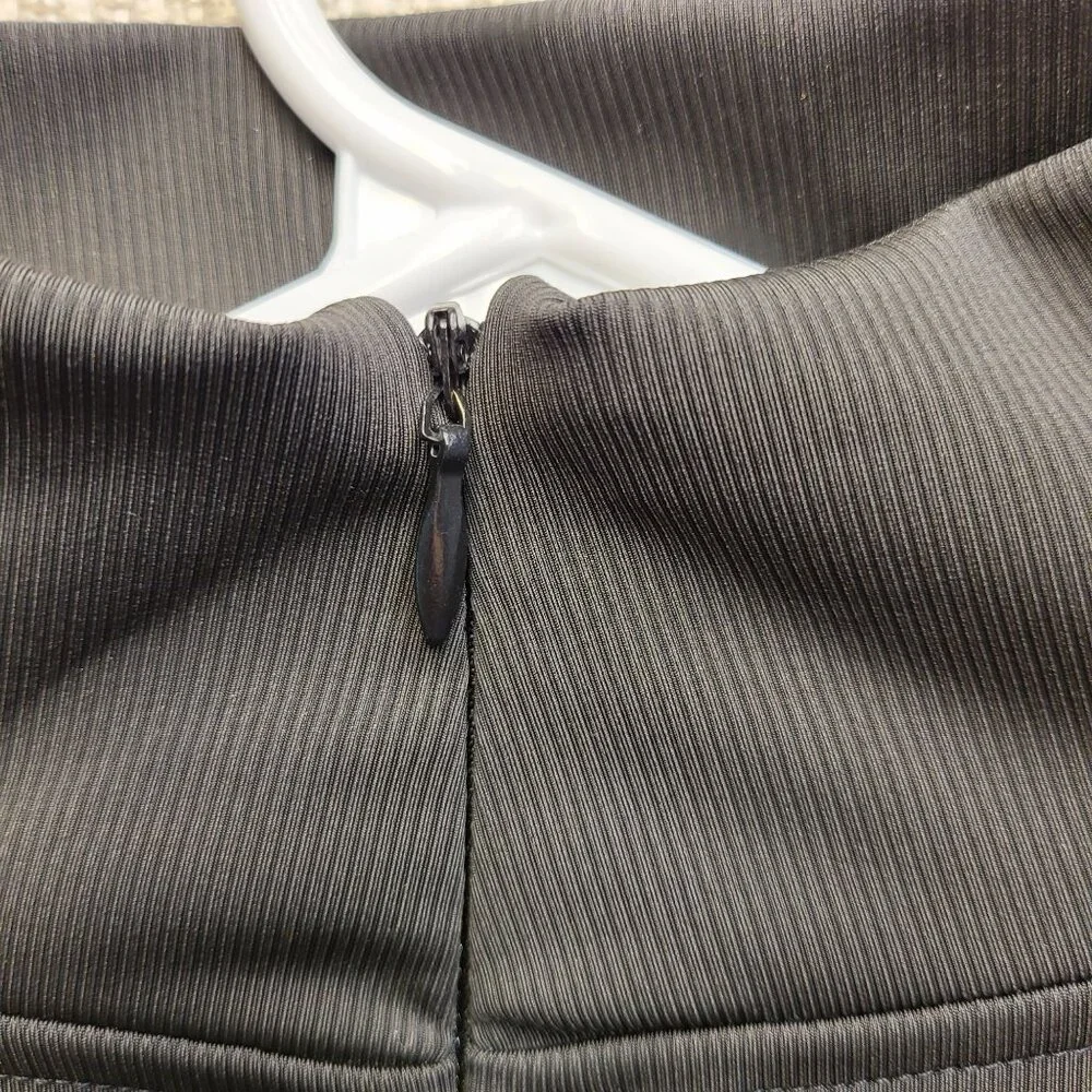 N:Philanthropy Women Casual Top Black Long Sleeve Mock Neck Cutout Ribbed S NWT! - Picture 11 of 15